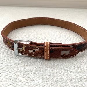 Belt Western Cowboy tooled sz 26
